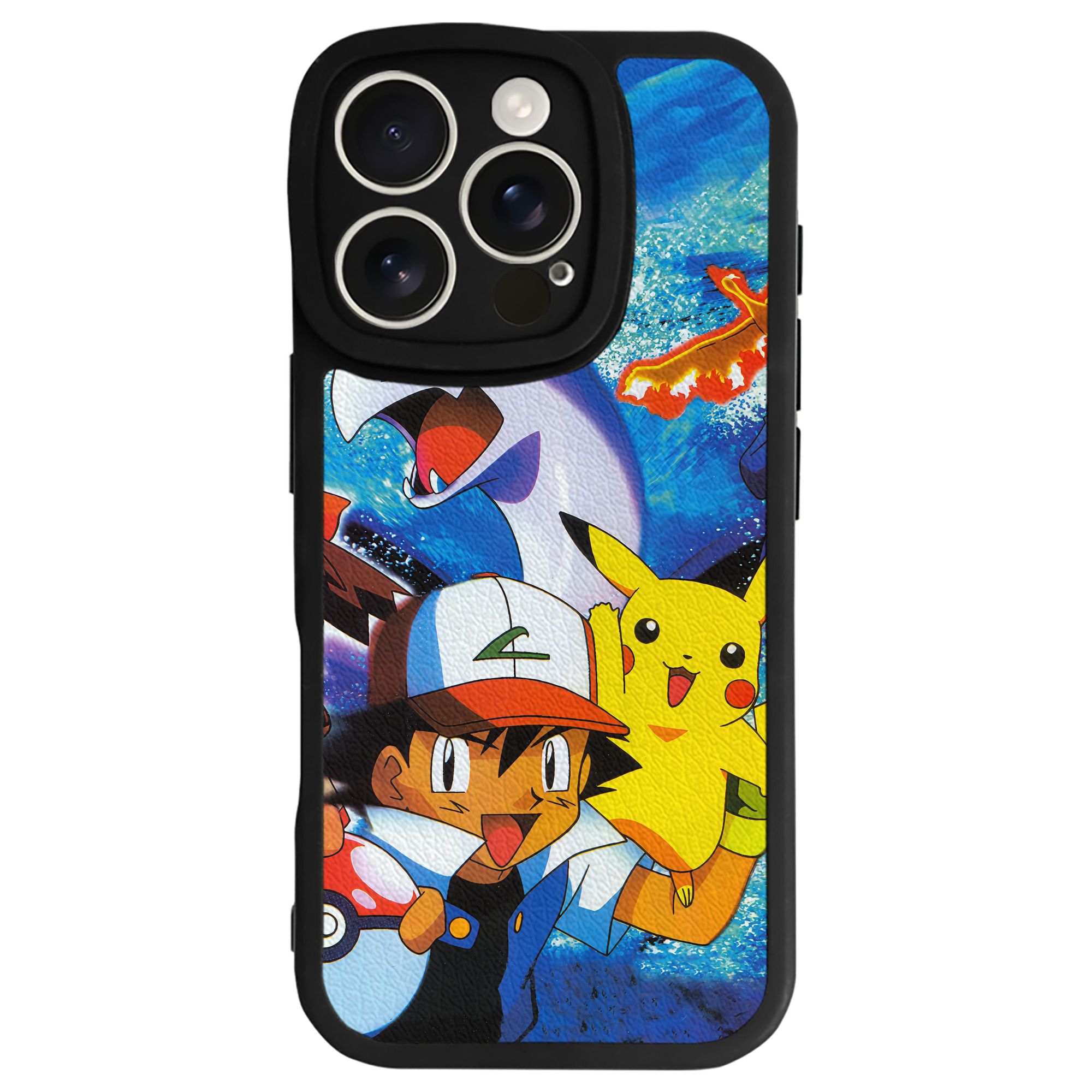 （画像用） ポケットモンスター Pokémon 【iPhone 16シリーズ対応】シリコンスマホケース（レザー調） 材質：シリコン